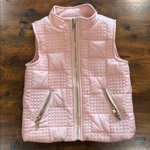 Tahari Baby Baby Pink Quilted Vest